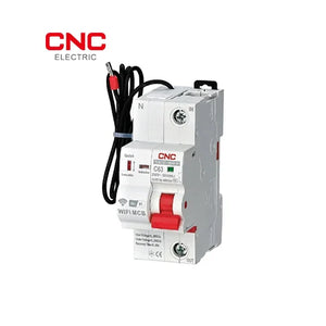 CNC Wi-Fi 1 Pole Circuit Breaker 32A, 63A | Remote Control & App Monitoring front view smart WiFi circuit breaker Pakistan