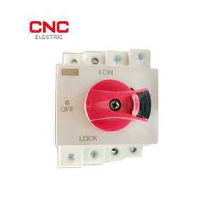 CNC DC 2 Pole Isolator 32A YCDSC-100R | DIN Rail Mounted Switch front view DC isolator switch Pakistan