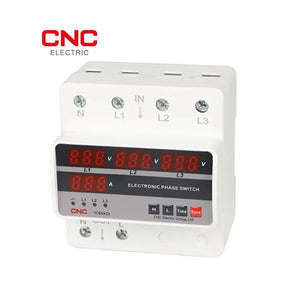 CNC Electronic Phase Switch 3 Phase 63A | Durable, Reliable & Safe Power Management front view Pakistan