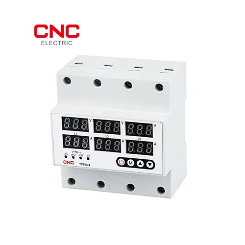 CNC VA Protection Device 4 Pole 3 Phase 63A, 100A | Durable Power Control perspective view voltage protector Pakistan