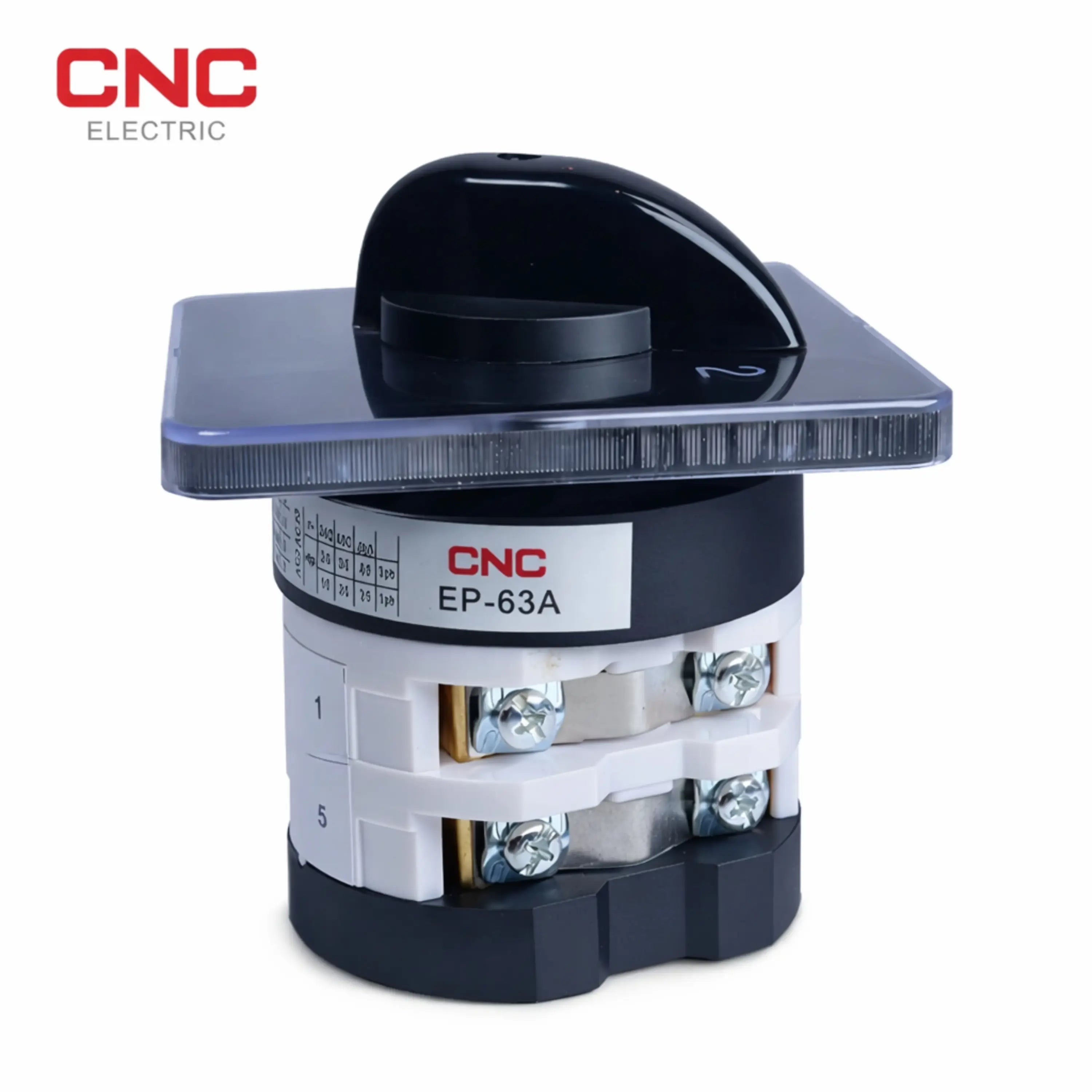 CNC 2 Pole Changeover Switch 63A | DIN Rail perspective view changeover switch Pakistan