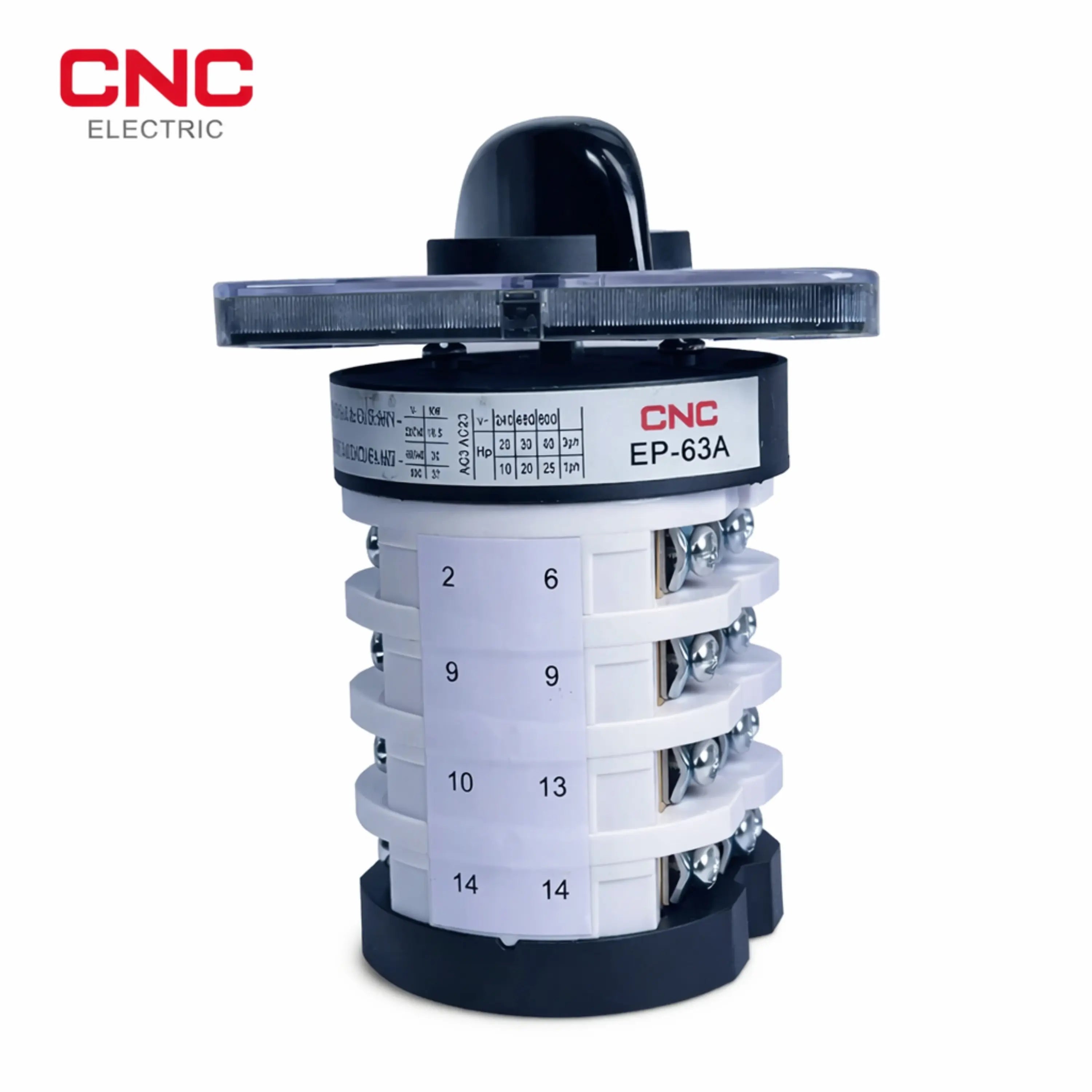 CNC 4 Pole Changeover Switch EP 63A angled view changeover switch Pakistan