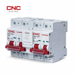 CNC DC MTS 2 Pole 125A | Battery Transfer perspective view miniature transfer switch Pakistan