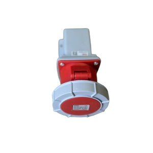 CNC Industrial 5 Pin Plug & Socket | Heavy Duty 3 Phase Power Connector front view industrial connector Pakistan