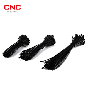 CNC Self locking Nylon Cable Ties 150mm, 200mm, 250mm, 300mm | Strong & Durable front view solar DC cable Pakistan