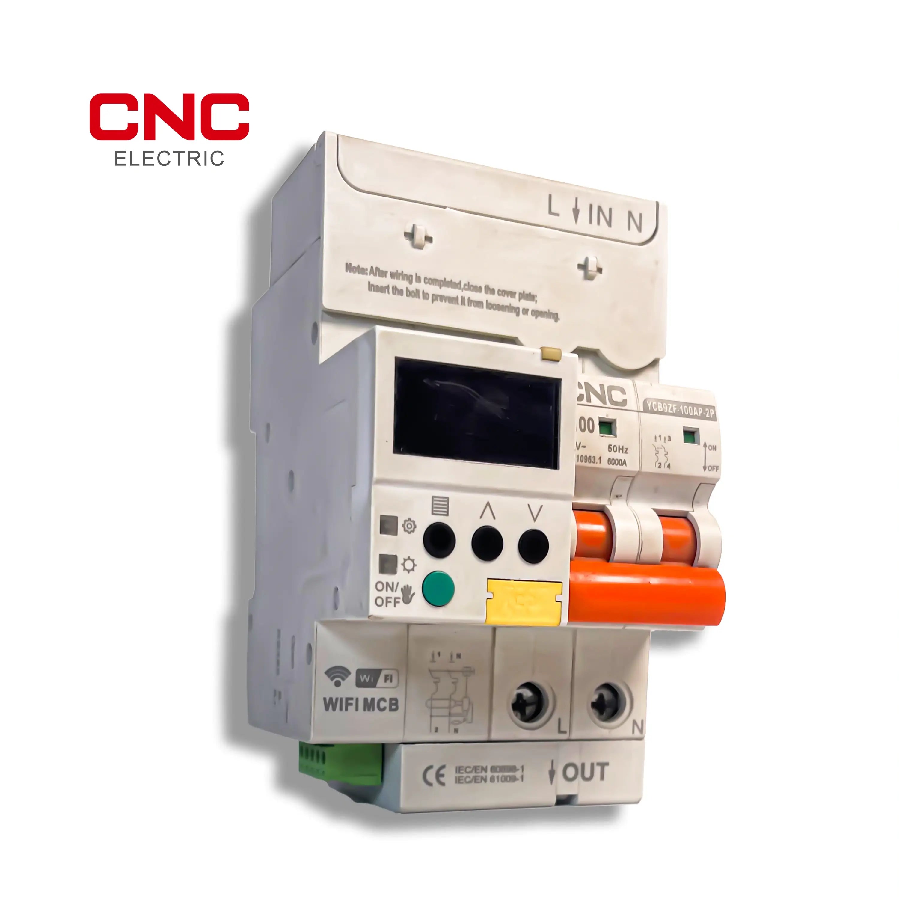 Wi-Fi 2 Pole Smart Circuit Breaker with Display