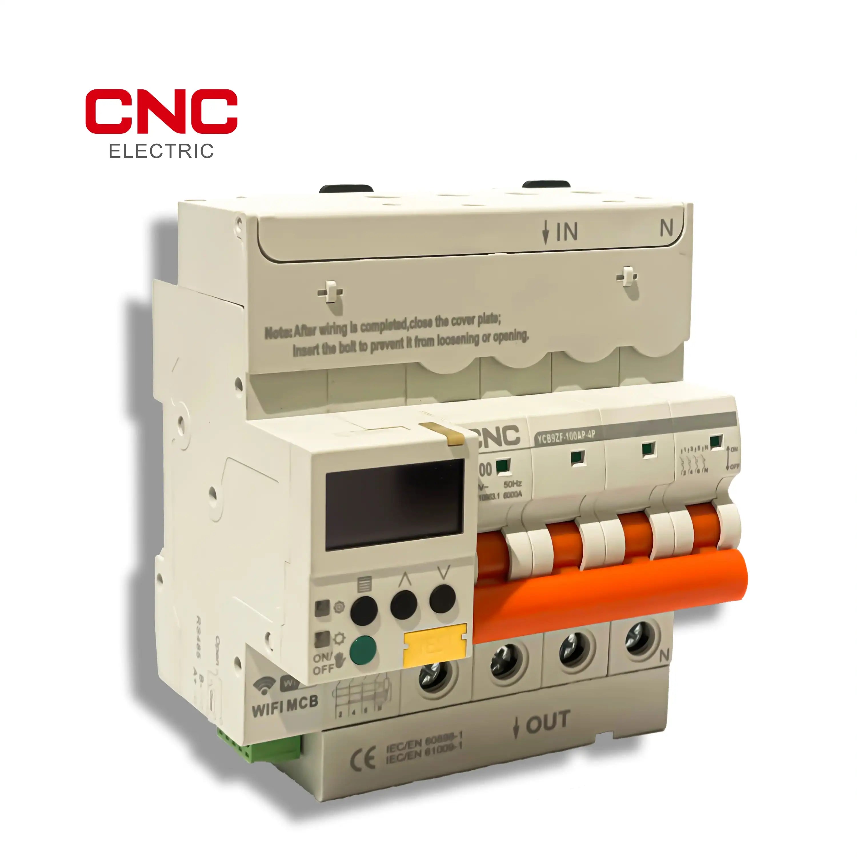 Wi-Fi 4 Pole Smart Circuit Breaker with Display