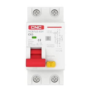 CNC RCBO 1P+N 32A-63A | Earth Leakage Breaker front view earth leakage breaker Pakistan