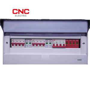 CNC 12KW On Grid Solar DB Bundle With SPD - Enhanced Protection angled view surge protection device Pakistan