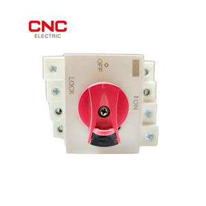 CNC DC 2 Pole Isolator 32A YCDSC-100R | DIN Rail Mounted Switch angled view DC isolator switch Pakistan