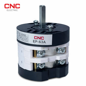 CNC 2 Pole Changeover Switch 63A | DIN Rail front view changeover switch Pakistan