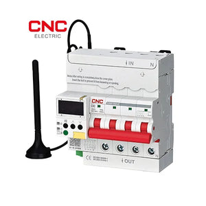 CNC Wi-Fi 4 Pole 4G 100A Smart Circuit Breaker | With Display & Advanced Protection angled view Pakistan