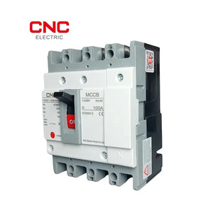 CNC AC 4 Pole MCCB 63A, 100A, 125A, 160A, 200A, 250A, 400A, 630A, 800A | Durable Electrical Protection angled view Pakistan