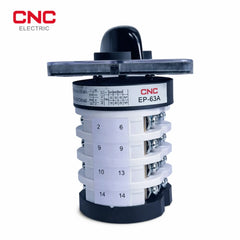 CNC 4 Pole Rotary Changeover Switch EP perspective view changeover switch Pakistan