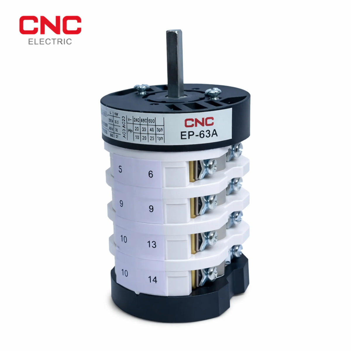 CNC 4 Pole Rotary Changeover Switch EP front view changeover switch Pakistan