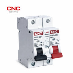 CNC AC MTS 2P(1+1) Miniature Transfer Switch 63A | Secure Power Control Solution angled view Pakistan