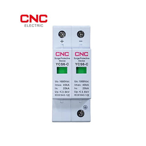 CNC DC SPD 1000V 2 Pole | Solar Surge Protector front view surge protection device Pakistan