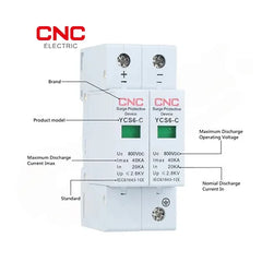 DC 2P SPD Surge Protection Devices 500V