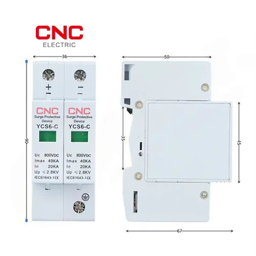 DC 2P SPD Surge Protection Devices 500V