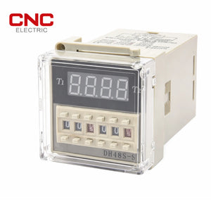 CNC Digital Time Relay | Multi-Voltage Timer front view voltage protector Pakistan