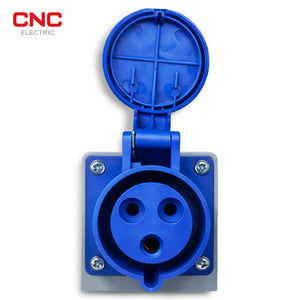 CNC Industrial 3 Pin Plug & Socket | Heavy Duty front view industrial connector Pakistan